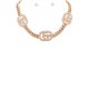 Rhinestone Cream Pearl Necklace